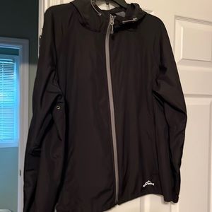 Eddie Bauer black windbreaker Xl